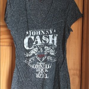 Johnny Cash Cap Sleeved Tee